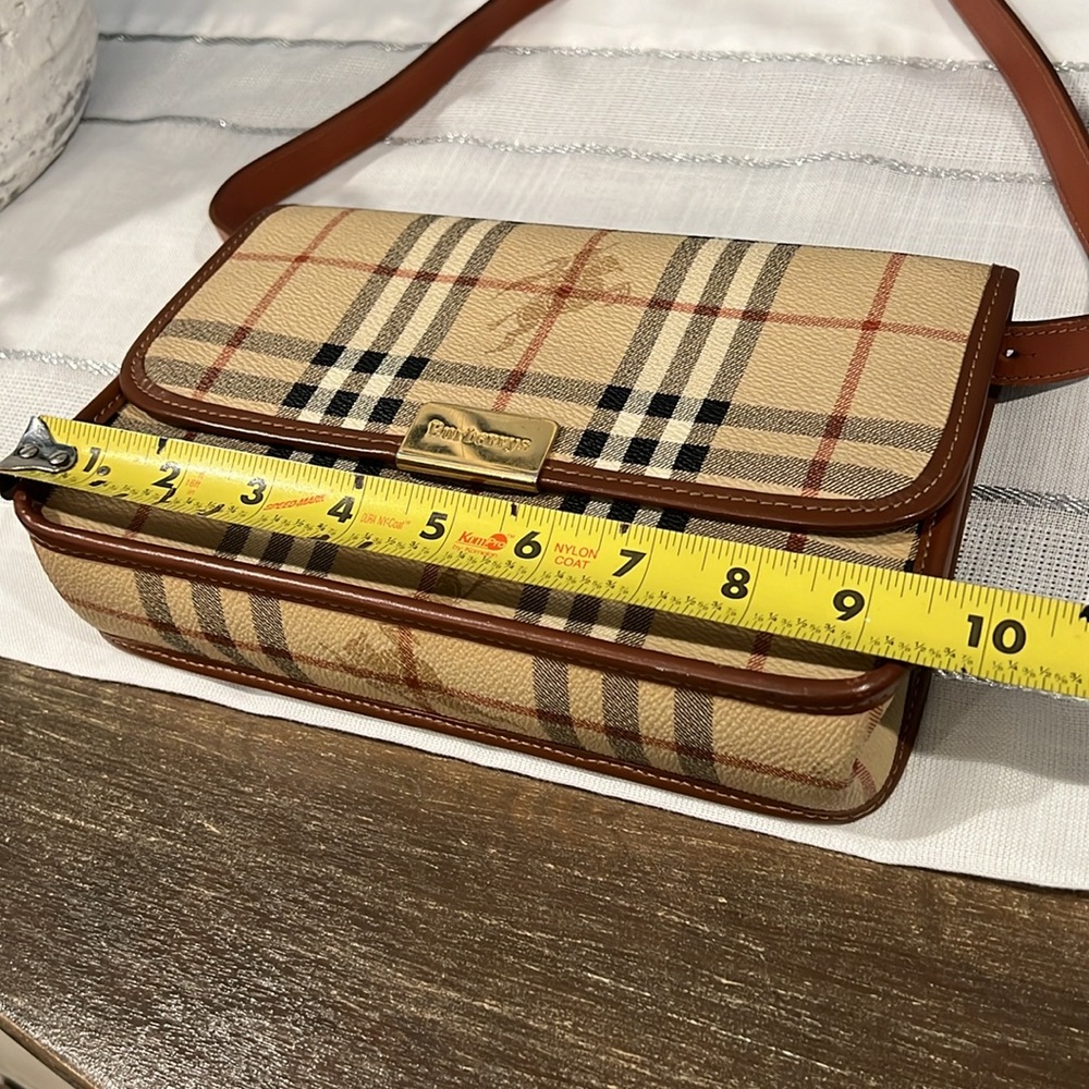 Vintage Burberry Tan and Brown Check Clutch - Picture 14 of 16